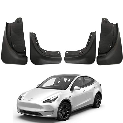 BASENOR Tesla Model Y Mud Flaps Splash Guards (Set of Four) No Need to Drill Holes