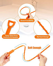 Load image into Gallery viewer, Oanie 6 Pack 25 Inch Drain Hair Cleaner Tool, Drain Clog Remover Tool, Hair Cather Shower Drain Tool, Drain Auger Hair Cleaning Tool for Shower Kitchen Sink Bath Tub Bathroom, Sink Snake Hair Remover
