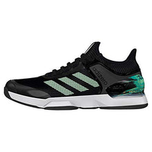 Load image into Gallery viewer, adidas Adizero Ubersonic 2.0 Shoe - Men's Tennis Core Black/Glow Green/Orange
