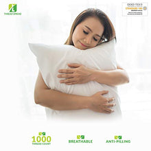 Load image into Gallery viewer, True Luxury 1000-Thread-Count 100% Egyptian Cotton Bed Sheets, 4-Pc King White Sheet Set, Single Ply Long-Staple Yarns, Sateen Weave for Kids and Adults, Fits Mattress Upto 18&#39;&#39; Deep Pocket
