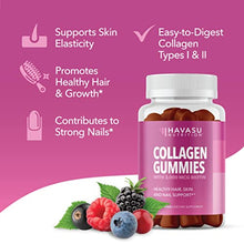 Load image into Gallery viewer, Collagen Gummies Type I and III with Zinc, Vitamin E &amp; C and 3000mcg Biotin for Hair, Skin, and Nail Growth
