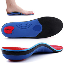 Load image into Gallery viewer, Walkomfy Heavy Duty Support Pain Relief Orthotics - 210+ lbs Plantar Fasciitis High Arch Support Insoles for Men Women, Flat Feet Orthotic Insert, Work Boot Shoe Insole, Absorb Shock with Every Step

