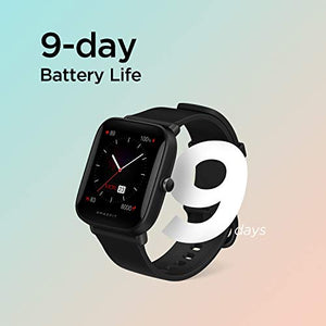 Amazfit Bip U Pro Smart Watch with Alexa Built-In for Men Women, GPS Fitness Tracker with 60+ Sport Modes, Blood Oxygen Heart Rate Sleep Monitor, 5 ATM Waterproof, for iPhone Android Phone (Black)