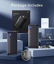 Load image into Gallery viewer, 【2 Pack】 GETIHU Portable Charger, Slimmest LED Display 10000mAh High-Speed Power Bank, 3 Outputs USB C External Battery Pack Compatible with iPhone 12 11 X XS 8 Plus Samsung S20 LG Google iPad Tablet
