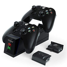 Load image into Gallery viewer, Controller Charger for Xbox One,YCCTEAM Rechargeable Battery Pack for Xbox One, Xbox One X, Xbox One S, Xbox One Elite Controller, Charging Station for Xbox One with 2pcs 1200mAh Rechargeable Battery
