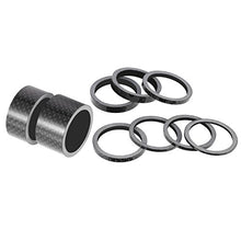 Load image into Gallery viewer, Sumind 11 Pieces Bike Carbon Fiber Headset Spacer Bicycle 1-1/8 Inch 20 15 10 5 3 2 1 mm, 7 Size

