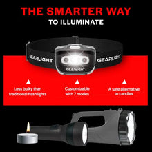 Load image into Gallery viewer, GearLight LED Head Lamp - Pack of 2 Outdoor Flashlight Headlamps w/ Adjustable Headband for Adults and Kids - Hiking &amp; Camping Gear Essentials - S500﻿
