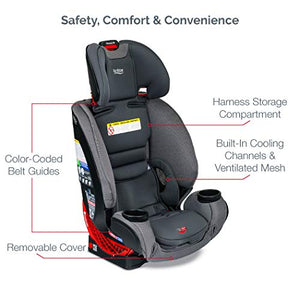 Britax One4Life ClickTight All-in-One Car Seat – 10 Years of Use – Infant, Convertible, Booster – 5 to 120 Pounds - SafeWash Fabric, Drift