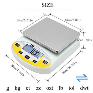 CGOLDENWALL Lab Scale 1000gx0.01g Precision Analytical Balance Digital Precision Scale Laboratory Weighing Electronic Balance Jewelry Scales Gold Balance Kitchen Scales Calibrated (1000g, 0.01g)