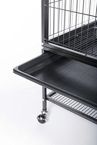 Prevue Hendryx Feisty Ferret Home with Stand, Black Hammertone