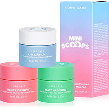 Load image into Gallery viewer, I DEW CARE Mini Scoops | Wash Off Face Mask Skin Care Trio | Korean Skin Care Starter Set | Self Care Gifts for Women | Facial Treatment, Vegan, Cruelty-free, Paraben-free

