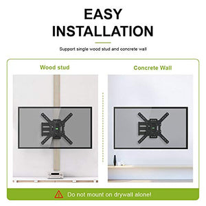 USX MOUNT Full Motion Swivel Articulating Tilt TV Wall Mount Bracket for 26-55" LED, OLED and 4K TVs, TV Mount Fit for 32, 40, 50 TV with VESA Up to 400x400mm-Weight Capacity Up to 60lbs
