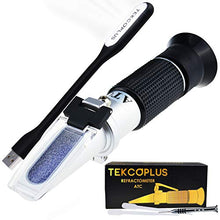 Load image into Gallery viewer, Refractometer for Grape Wine Making Dual-Scale - Automatic Temperature Compensation Alcohol 0-25% &amp; Brix 0-40% Hydrometer Specific Gravity
