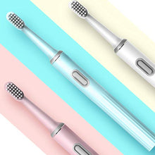 Load image into Gallery viewer, Travel Electric Toothbrush - Leyoung Portable Waterpoof Sonic Powerful Vibration with AAA Battery Powered Electronic Toothbrush, for Daily Oral Care Trip Valentine's Day Gift for Her Galentine's Gift
