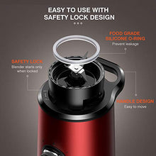 Load image into Gallery viewer, HadinEEon Blender with 3 Adjustable Speeds, Stainless Steel Personal Blender for Shakes and Smoothies, Powerful Smoothie Blender with 20oz &amp; 10oz Tritan BPA Free Portable Travel Bottles
