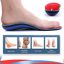 Load image into Gallery viewer, Walkomfy Heavy Duty Support Pain Relief Orthotics - 210+ lbs Plantar Fasciitis High Arch Support Insoles for Men Women, Flat Feet Orthotic Insert, Work Boot Shoe Insole, Absorb Shock with Every Step
