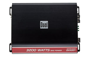 Dual DA4001 3200 Watts Performance Series Class D Monoblock Amplifier with Remote Bass Control