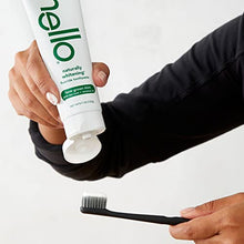 Load image into Gallery viewer, Hello Naturally Whitening Fluoride Toothpaste, Farm Grown Mint, Vegan, SLS Free, Gluten Free, Peroxide Free, 4.7 Ounce (Pack of 4)
