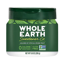Load image into Gallery viewer, WHOLE EARTH Stevia &amp; Monk Fruit Plant-Based Sweetener, 9.8 Ounce Jar
