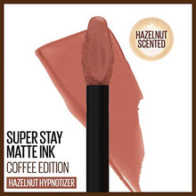 Load image into Gallery viewer, Maybelline New York SuperStay Matte Ink Liquid Lipstick, Coffee Edition, Hazelnut Hypnotizer, 0.17 Ounce
