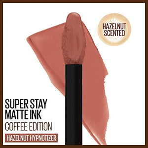Maybelline New York SuperStay Matte Ink Liquid Lipstick, Coffee Edition, Hazelnut Hypnotizer, 0.17 Ounce