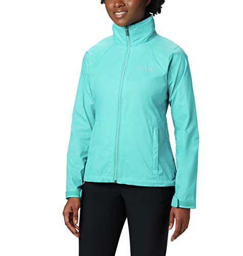 Columbia Women's Switchback III Adjustable Waterproof Rain Jacket, Miami, Large