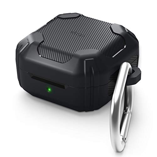 elago Armor Case Compatible with Samsung Galaxy Buds 2 Case (2021) / Galaxy Buds Pro Case (2021) / Galaxy Buds Live Case (2020) [US Patent Registered] [Black]