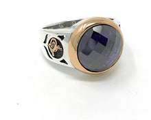 Load image into Gallery viewer, KAR 925K Stamped Sterling Silver Amethyst Zircon Men&#39;s Ring K41F (9)
