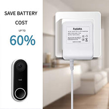 Load image into Gallery viewer, FATKITT 18V Doorbell Transformer, Power Supply Adapter Compatible with Nest Hello Video Doorbell, Arlo and Eufy Doorbell, 18 Volt VAC 500 mA Transformer with 13 ft Cable (White)
