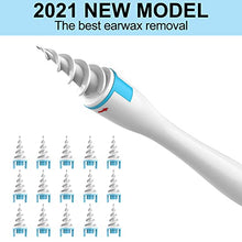 Load image into Gallery viewer, 2022 Spiral Ear Wax Removal Tool, Ear Cleaner kit Q-Grips Earwax Remover with 16 Pcs Soft Replacement Tips Suitable for Adult &amp; Kids (Blue)
