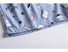 Load image into Gallery viewer, VENTELAN Pajama Set For Women Cute PJS Summer Short Sleeve Shorts Sleepwear M Grey
