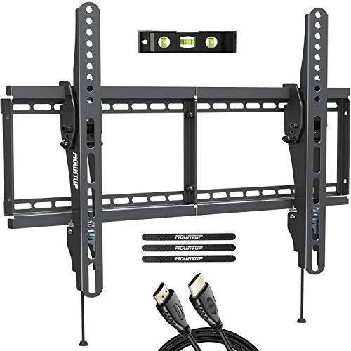 MOUNTUP Tilting TV Wall Mount Bracket for Most 37-70 Inches TVs, TV Mount with 10 Degrees Smooth Tilt, Low Profile TV Wall Mount, Easy Install on 16