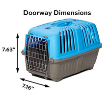 Load image into Gallery viewer, Pet Carrier: Hard-Sided Dog Carrier, Cat Carrier, Small Animal Carrier in Blue| Inside Dims 17.91L x 11.5W x 12H &amp; Suitable for Tiny Dog Breeds | Perfect Dog Kennel Travel Carrier for Quick Trips
