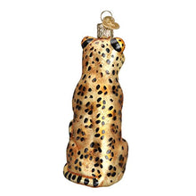 Load image into Gallery viewer, Old World Christmas Ornaments: Wildlife Animals Glass Blown Ornaments for Christmas Tree, Leopard
