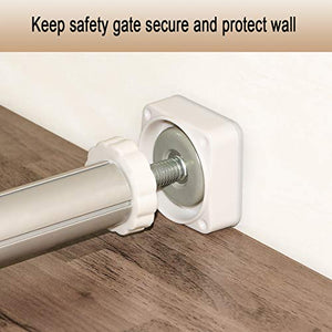 Baby Gate Wall Protector Cups, Prevent Damage from Wall Surface&Secure Pressure Gate,Suitable for Baby Safety Gate,Dog gate, Pressure Mounted Gate (4 Pack)