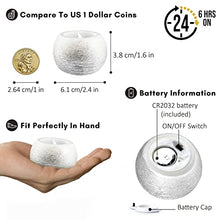 Load image into Gallery viewer, FURORA LIGHTING Flameless Silver Candles Battery Operated with Timer, Real Wax Flickering LED Round Candles, Decorative Ball Candles for Wedding Decor, Electric Candles for Home Decoration Accents
