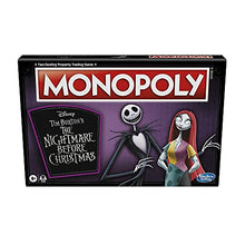 Load image into Gallery viewer, Monopoly: Disney Tim Burton&#39;s The Nightmare Before Christmas Edition Board Game, Fun Family Game, Board Game for Kids Ages 8 and Up (Amazon Exclusive)
