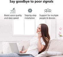 Load image into Gallery viewer, HiBoost 3-Band Cell Phone Signal Booster Up to 1,000 sq ft for Home &amp; Office,Boosts Band 12/17/13/5, 3G 4G LTE Voice and Data for Verizon,T-Mobile, AT&amp;T,Cellular Repeater Amplifier Kits with APP

