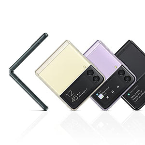 SAMSUNG Electronics Galaxy Z Flip 3 5G Factory Unlocked Android Cell Phone US Version Smartphone Flex Mode Intuitive Camera Compact 256GB Storage US Warranty, Phantom Black