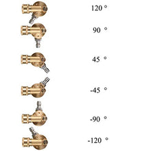 Load image into Gallery viewer, Tool Daily Pivoting Coupler for Pressure Washer Tips, Gutter Cleaner Attachment, 1/4 Inch Quick Disconnect, 240 Degree, 4500 PSI
