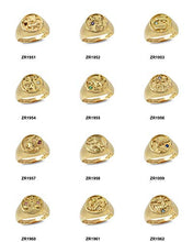 Load image into Gallery viewer, 10K Yellow Gold Genuine Emerald May Birthstone Taurus Zodiac Ring (11)

