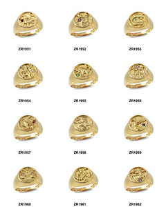 10K Yellow Gold Genuine Emerald May Birthstone Taurus Zodiac Ring (11)