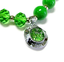 Load image into Gallery viewer, Woman Bracelet/ Crystal Spinner Lucky Charm/ Birthstone Color/ August-Peridot
