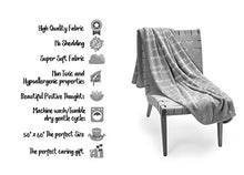 Load image into Gallery viewer, Blankiegram I Love You Throw Blanket The Perfect Caring Gift for Best Friends, Couples &amp; Family (Grey)
