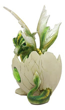 Load image into Gallery viewer, Ebros August Birthstone Dragon Egg Statue 5.25" Tall Green Peridot August Birthstone Gem Symbol Hatchling Dragon Collector Figurine
