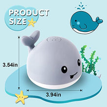 Load image into Gallery viewer, 2022 Upgraded Baby Bath Toys, 1500 mAh Rechargeable Bath Toys with Double Layer Waterproof, Light Up Whale Spray Water Bathtub Toys for Toddlers Infant Kids Boys Girls, Pool Bathroom Baby Toy
