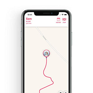 Tractive Waterproof GPS Dog Tracker - Location & Activity, Unlimited Range & Works with Any Collar (Beige - Newest Model)