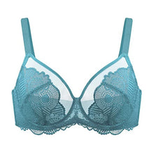 Load image into Gallery viewer, HSIA Women's Underwire Unlined Minimizer Bra Lace Floral Unpadded Bra Full Coverage Sexy Plus Size Lightweight Bra 34C-44DDD

