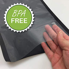 Load image into Gallery viewer, FoodVacBags 11X50 Black Back and Clear Front Vacuum Seal Rolls, Great for Display
