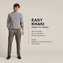 Load image into Gallery viewer, Dockers Men's Classic Fit Easy Khaki Pants - Pleated (Standard), Timber Wolf (Stretch), 36 32
